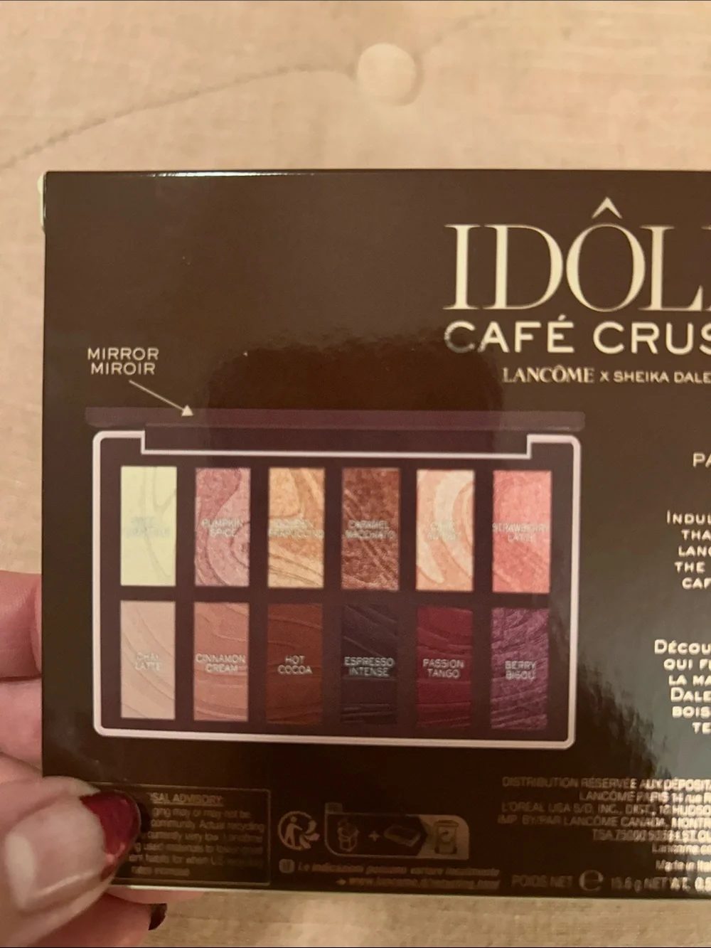 Lancôme Makeup Eyeshadow Palette - Brown, Gold, Pink, Purple. New in box.